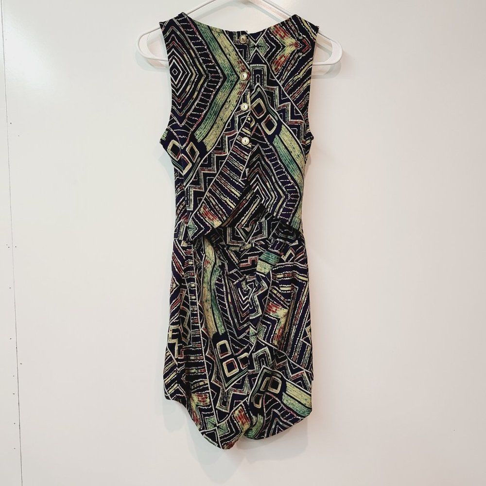 Sugarmint Open Back Romper Retro Pattern Size Small - Picture 3 of 8